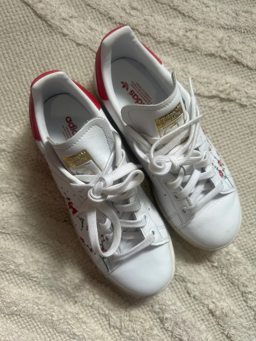 Adidas Stan Smith Sneakers with Floral Detail