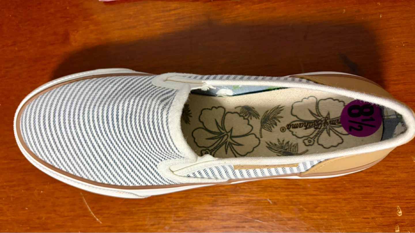 NEW - Tommy Bahama Striped Slip-On Shoes - Size 8.5 - photo 3