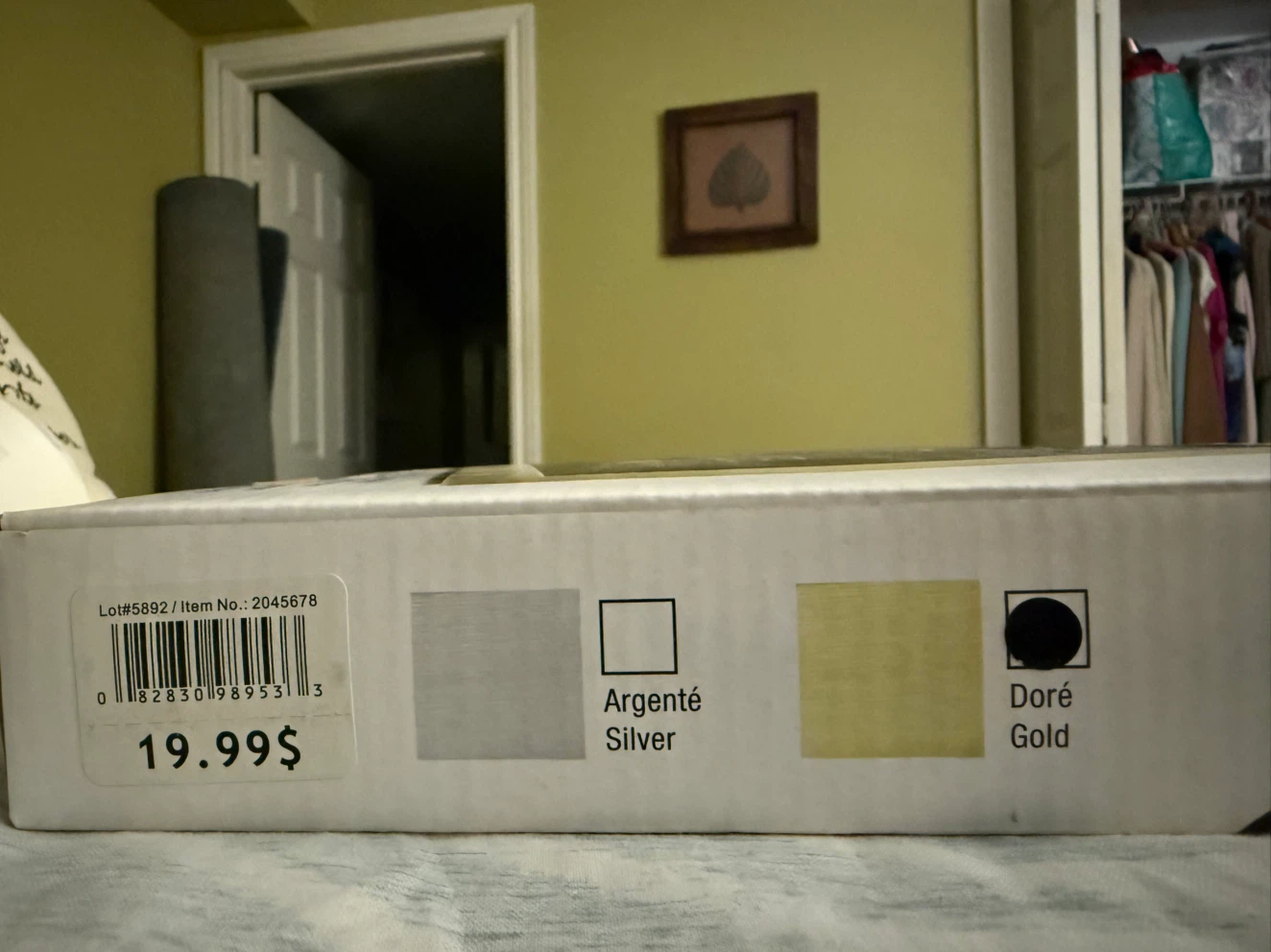 Gold Customizable Felt Message Board - photo 2
