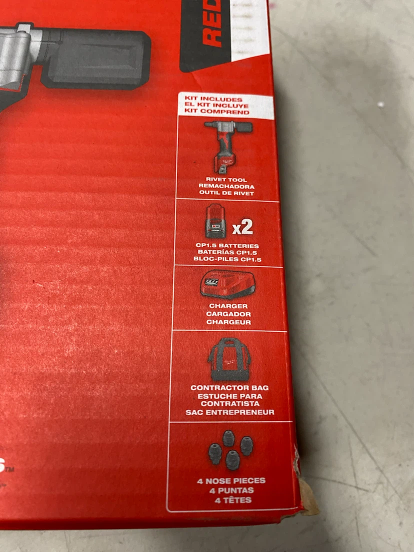 Milwaukee 2550-22 m12 rivet tool 2 batteries charger New in box - photo 2