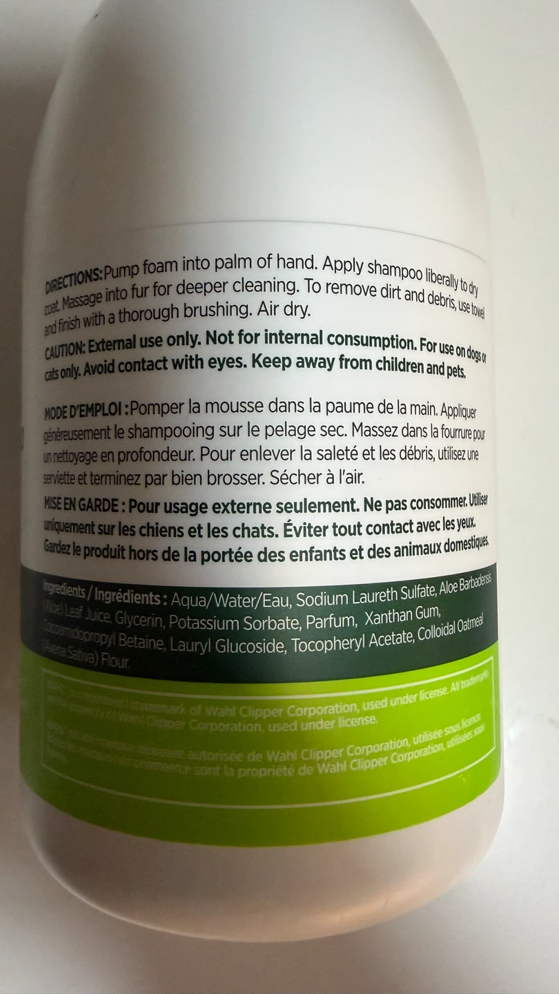 NEW - Wahl Waterless Dog Shampoo - Green Melon - 500 mL - photo 3