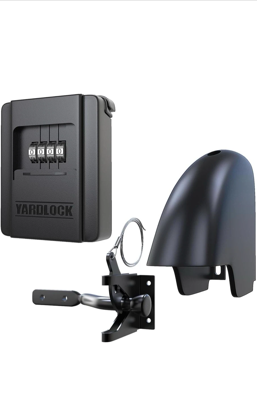 YardLock Keyless Gate Lock with Latch Cover