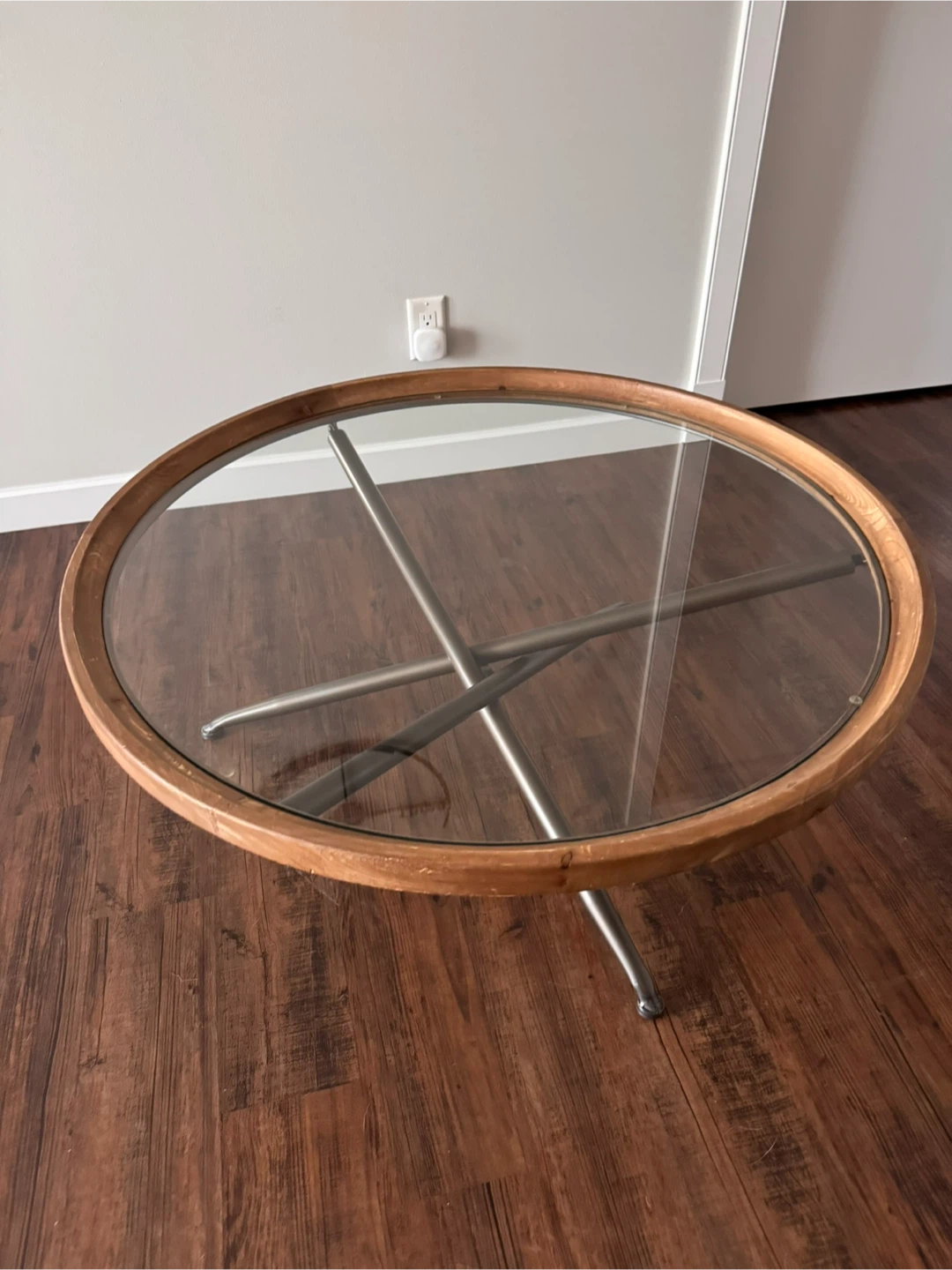 Fir Wood & Glass Coffee Table - photo 2