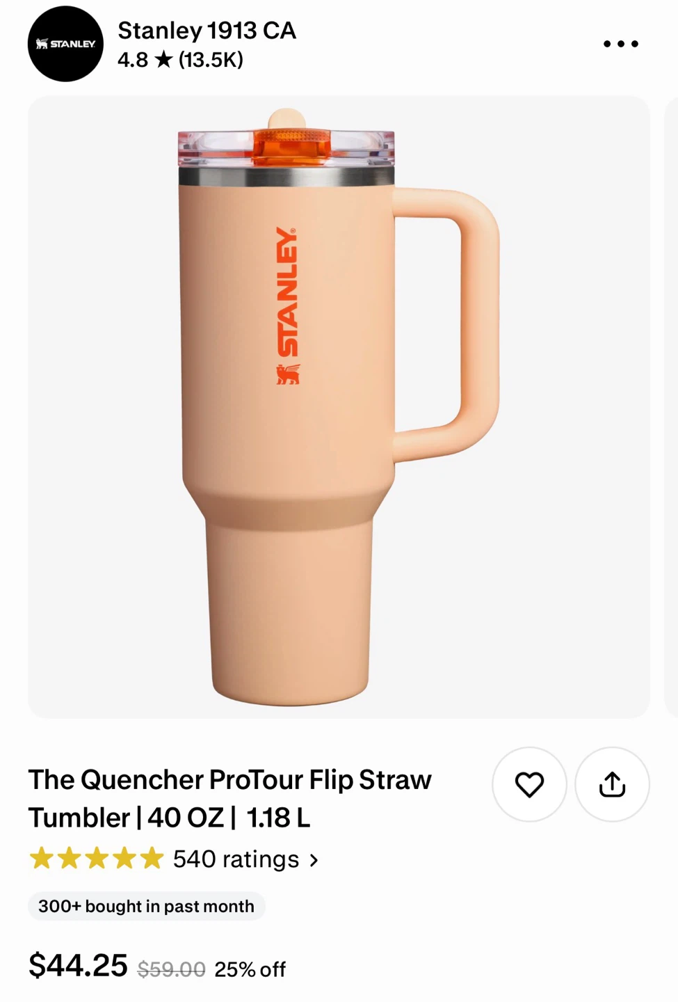 Stanley Quencher ProTour Flip Straw Tumbler 40oz – Brand New
