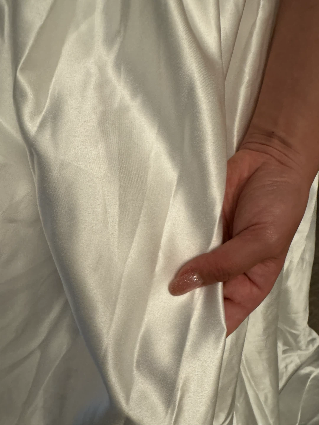 White Strapless Wedding Dress - photo 2