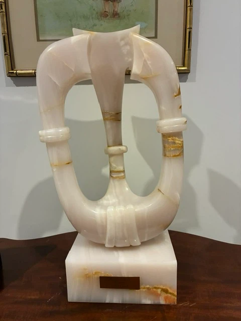 Rotating 1979 Shadai Turkish Onyx Sculpture by Michael Schreck - photo 2