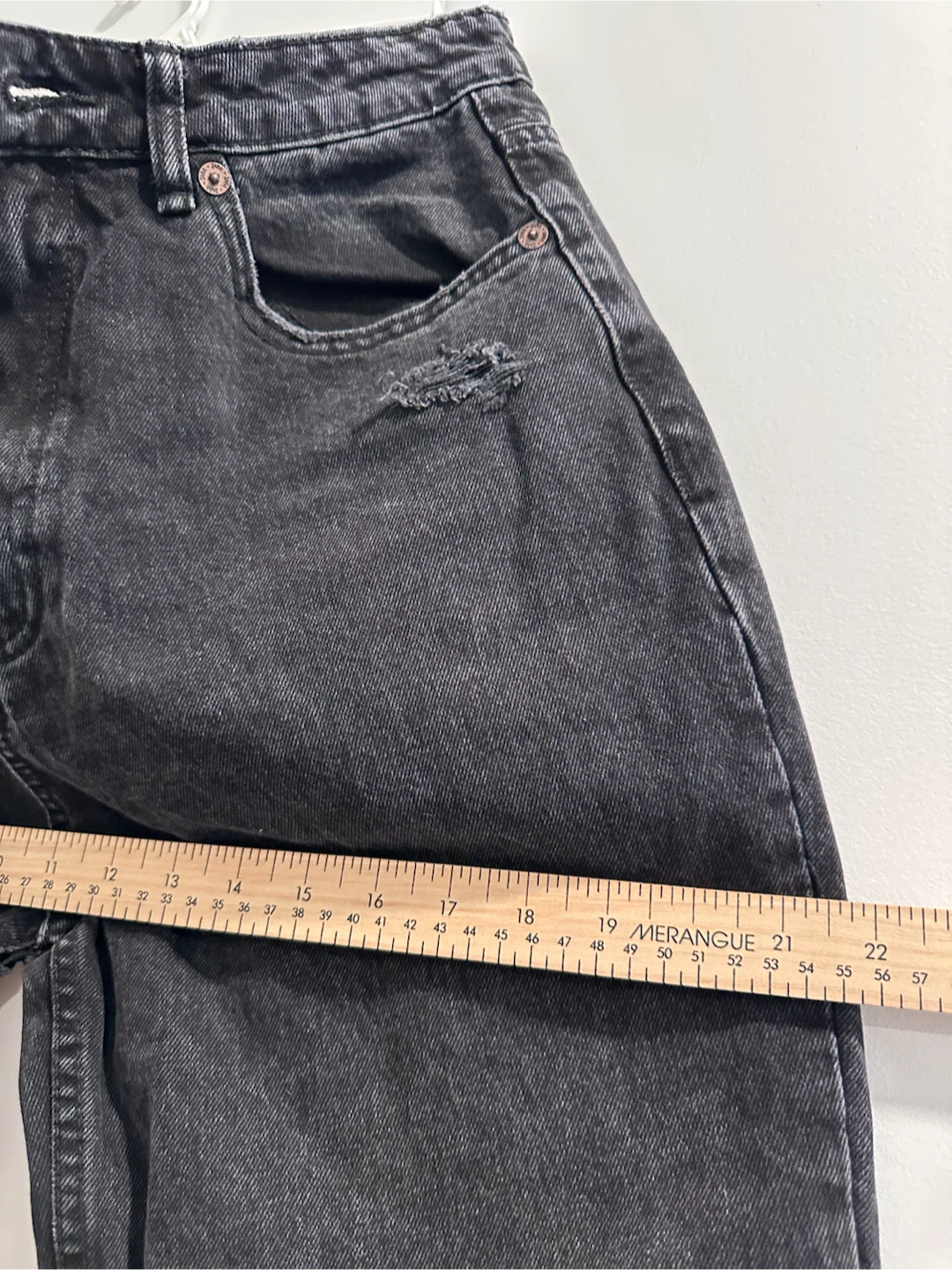 ZARA Black Distressed Mom Jeans  USA Size 10 - photo 5