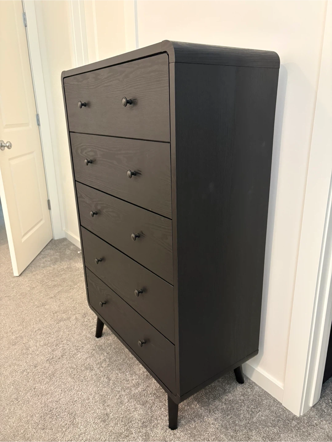 Black 5-Drawer Dresser - photo 2