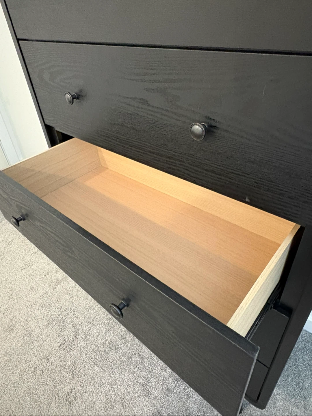 Black 5-Drawer Dresser - photo 3