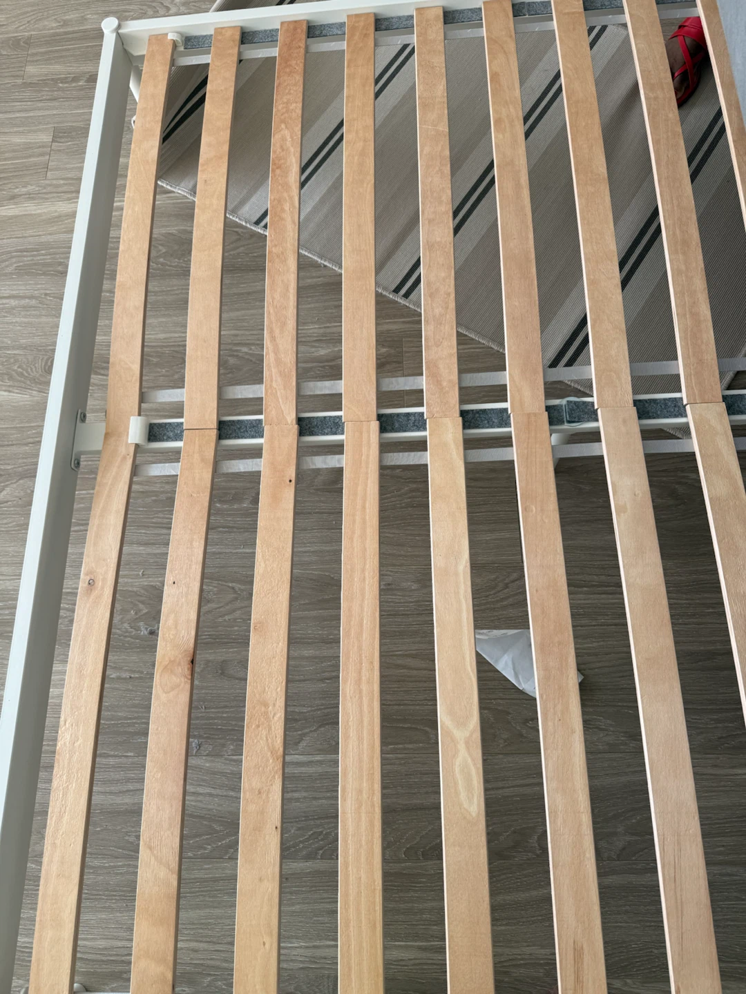 IKEA Bed Frame with Mattress and bedding - photo 4