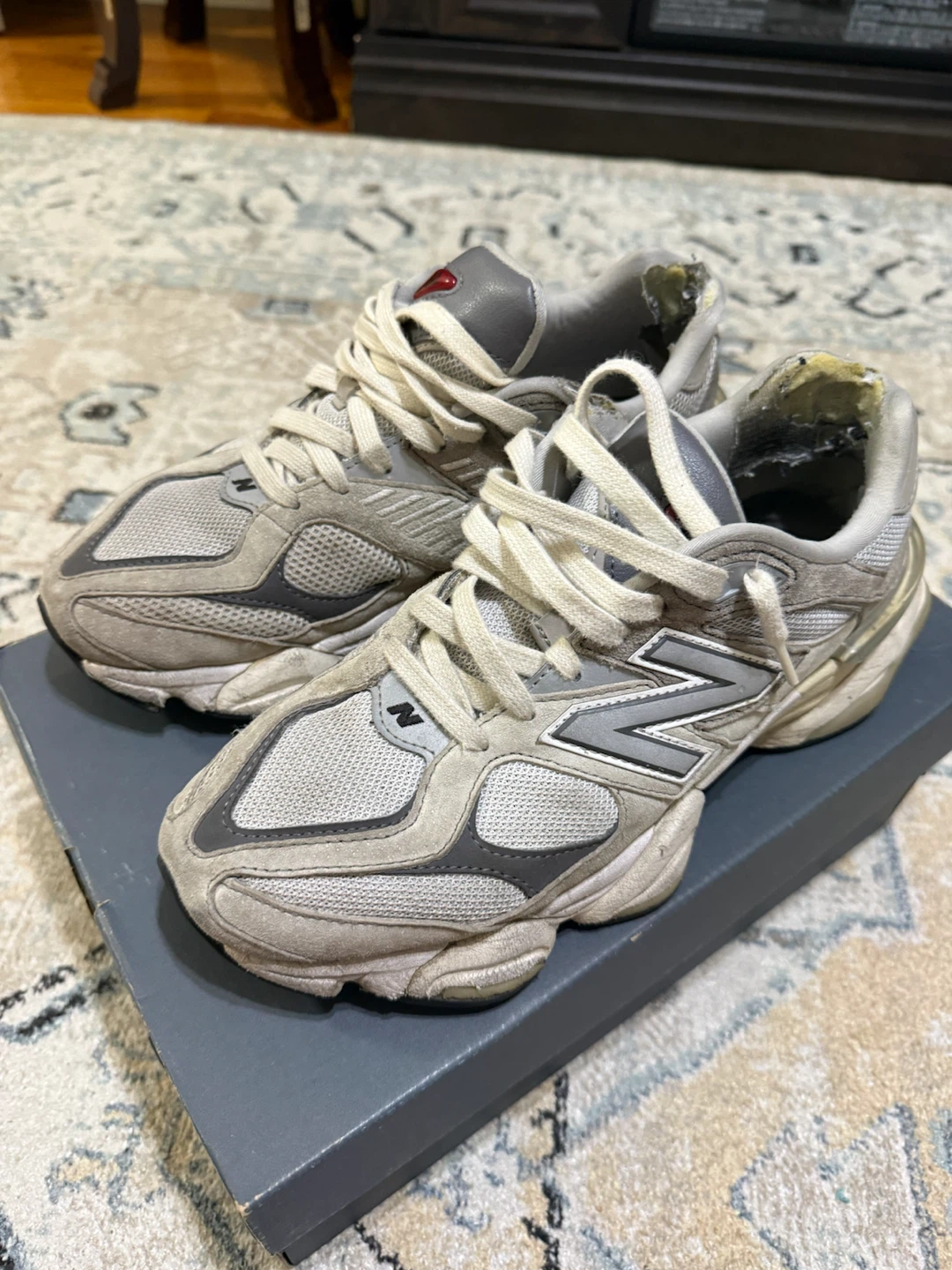 New Balance 9060 Grey Lifestyle Sneakers US 8.5