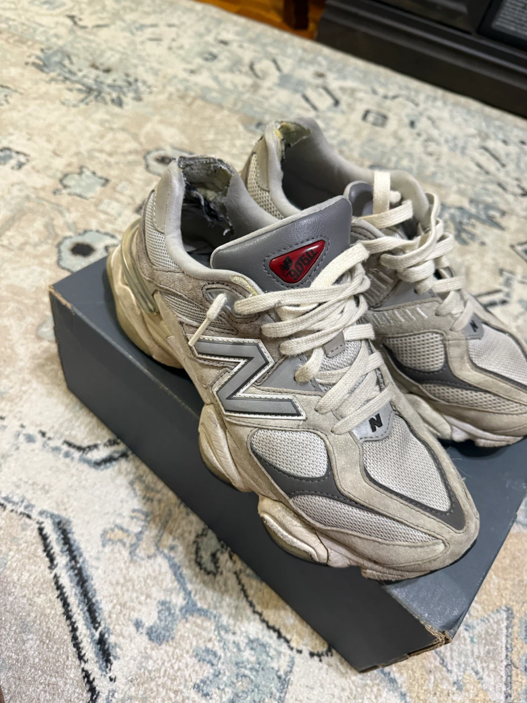 New Balance 9060 Grey Lifestyle Sneakers US 8.5 - photo 3