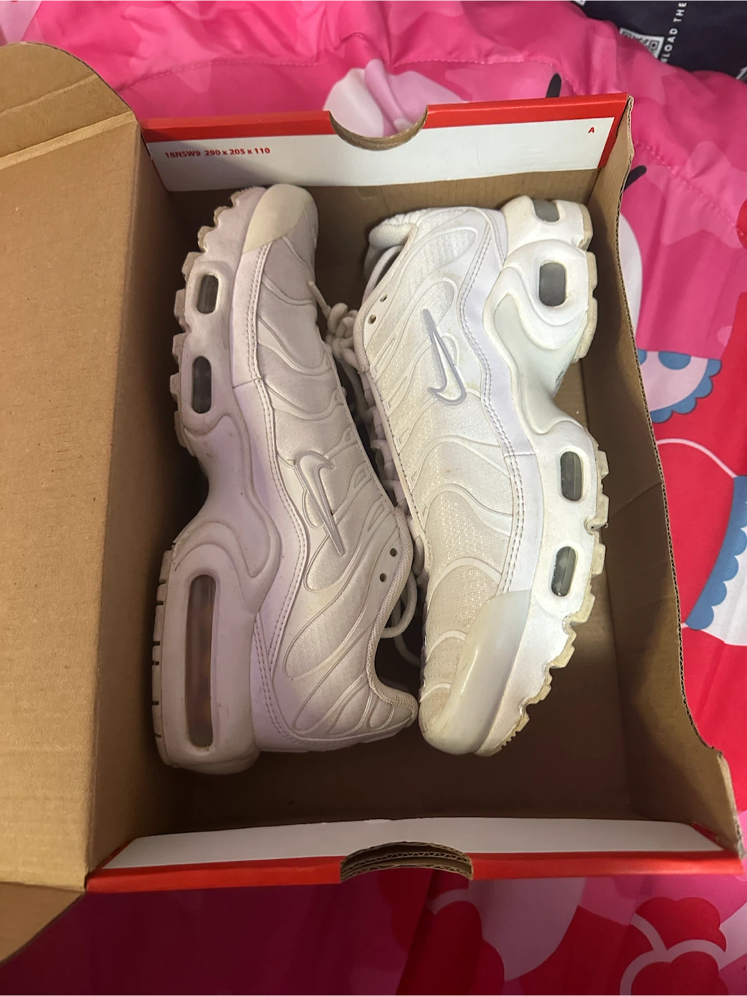 Nike Air Max Plus (GS) White/Metallic Silver Shoes - photo 4