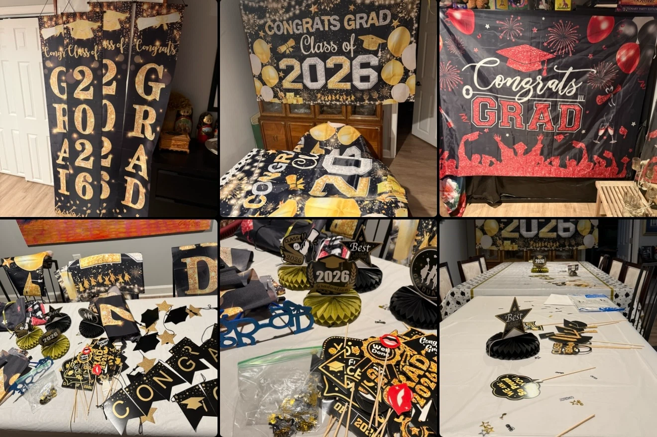Graduation Party Decor Set - Class of 2026
