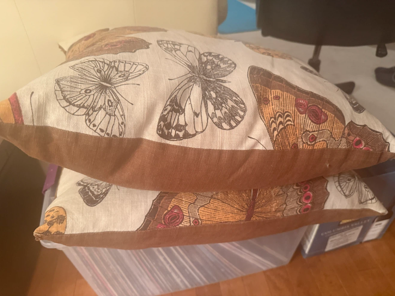 Decorative Butterfly Throw Pillows (Set of 2)