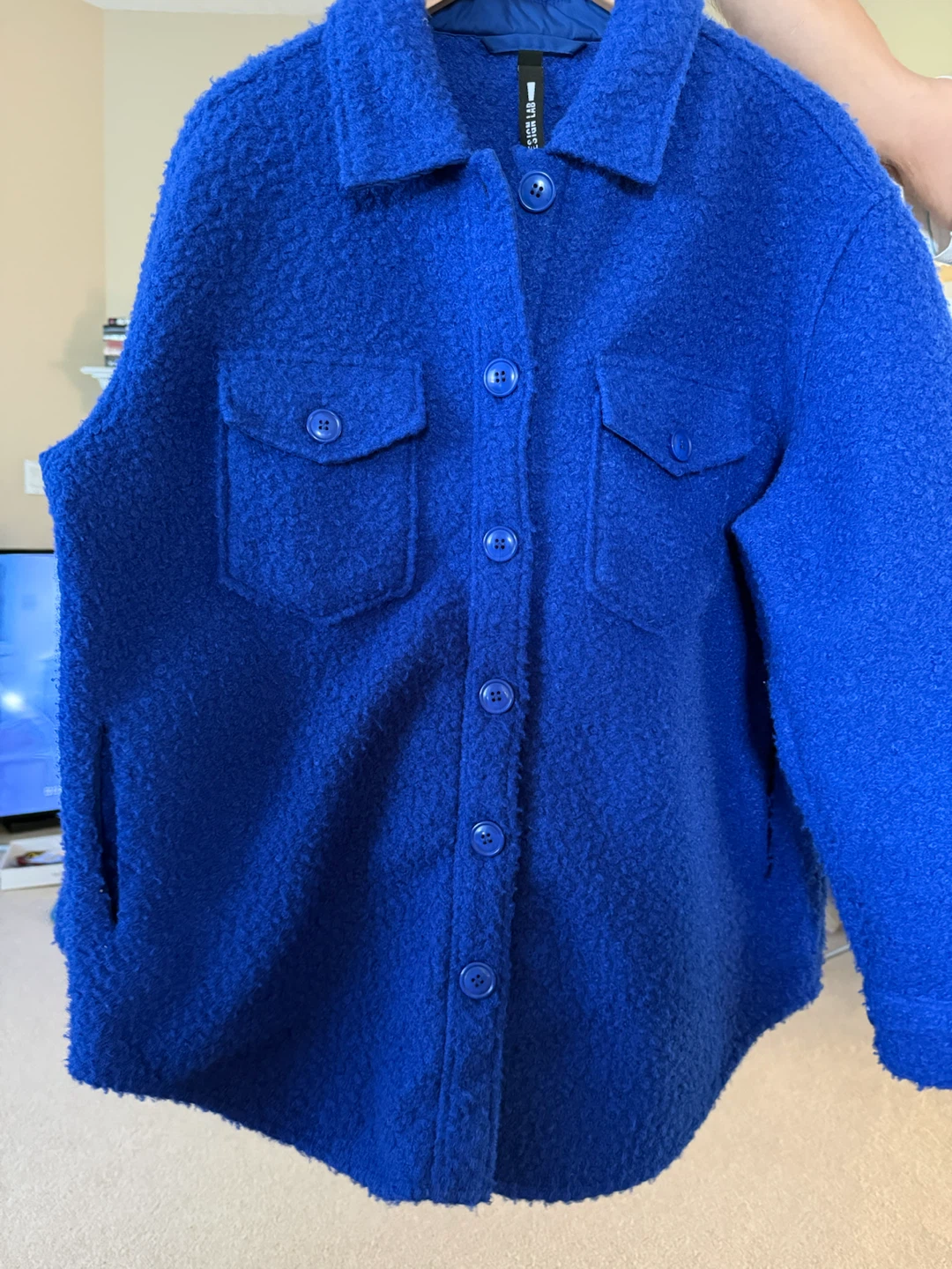 DESIGN LAB Blue Shacket - photo 3