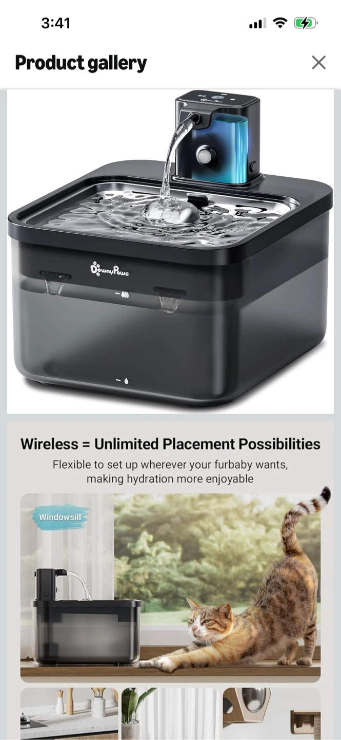 Brand New-DownyPaws Pet Water Fountain