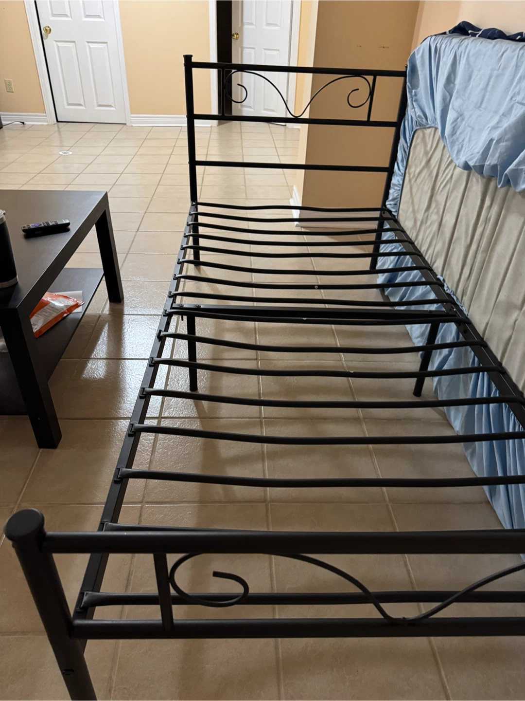 Black Metal Bed Frame - photo 3