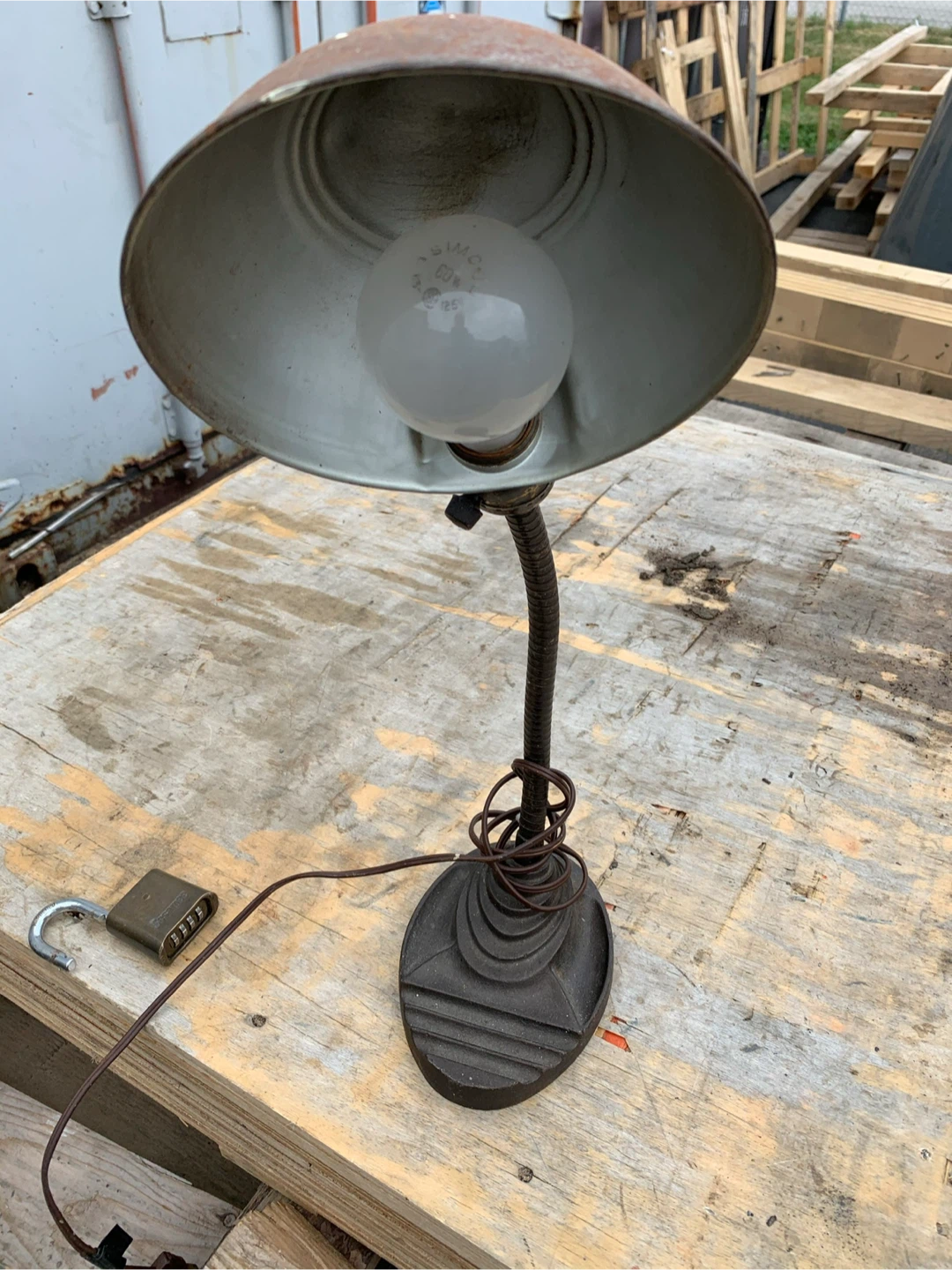 Vintage Gooseneck Desk Lamp - photo 2