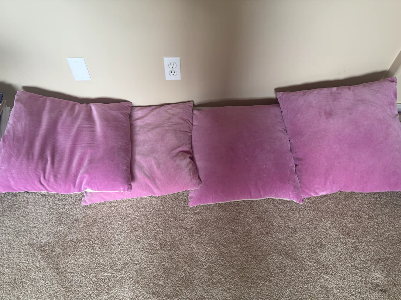Set of 4 Square Throw Pillows - photo 2