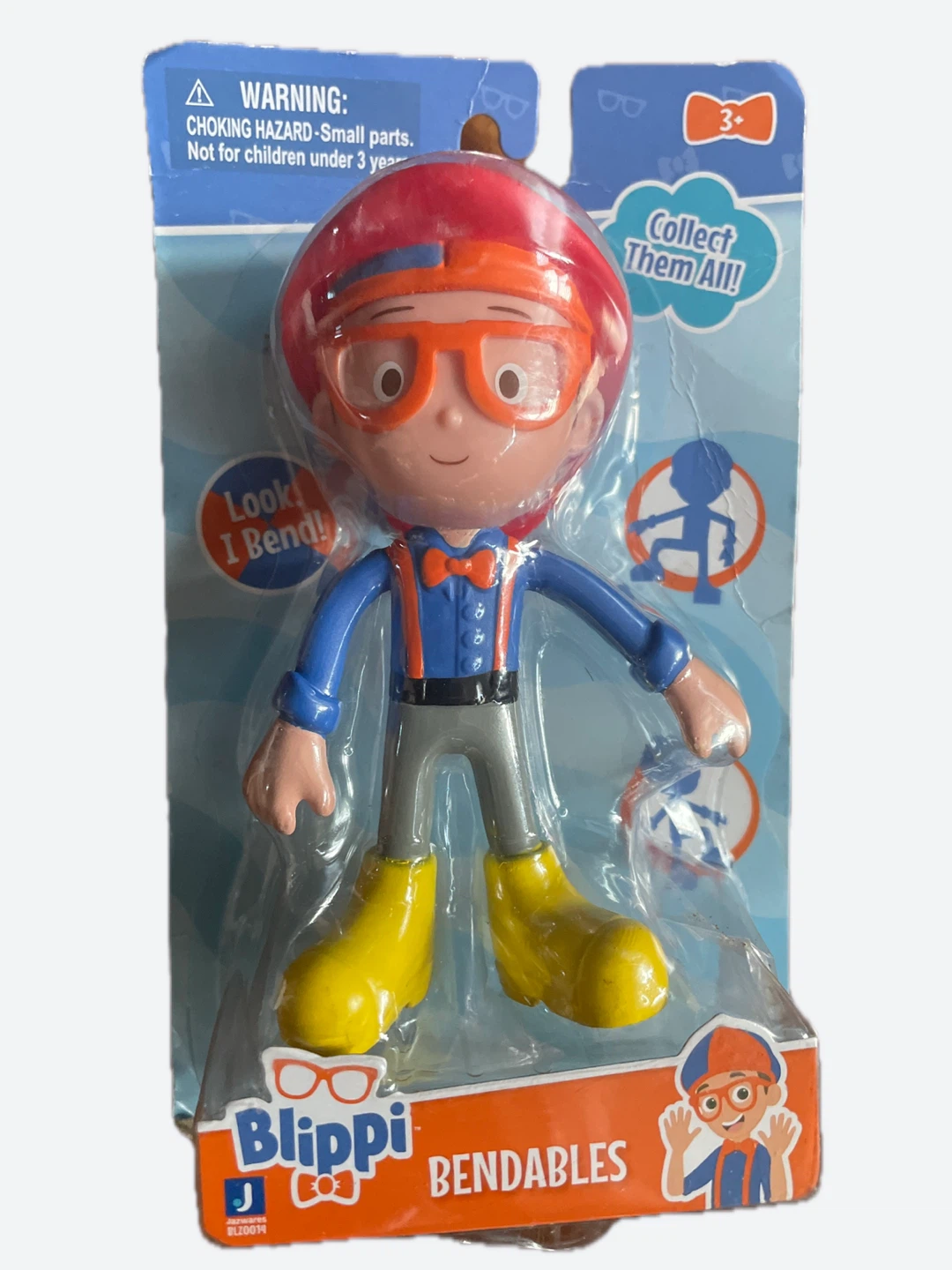 Fireman Blippi Bendables Figure