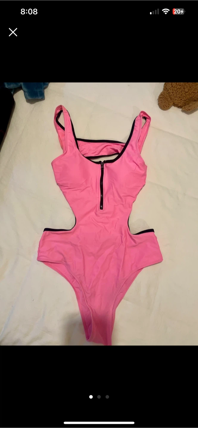 Barbie pink one-piece swimsuit