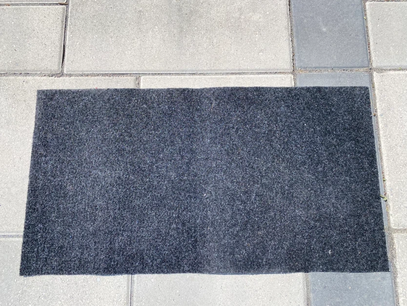 Dark Grey Rectangular Door Mat 30” x 16”