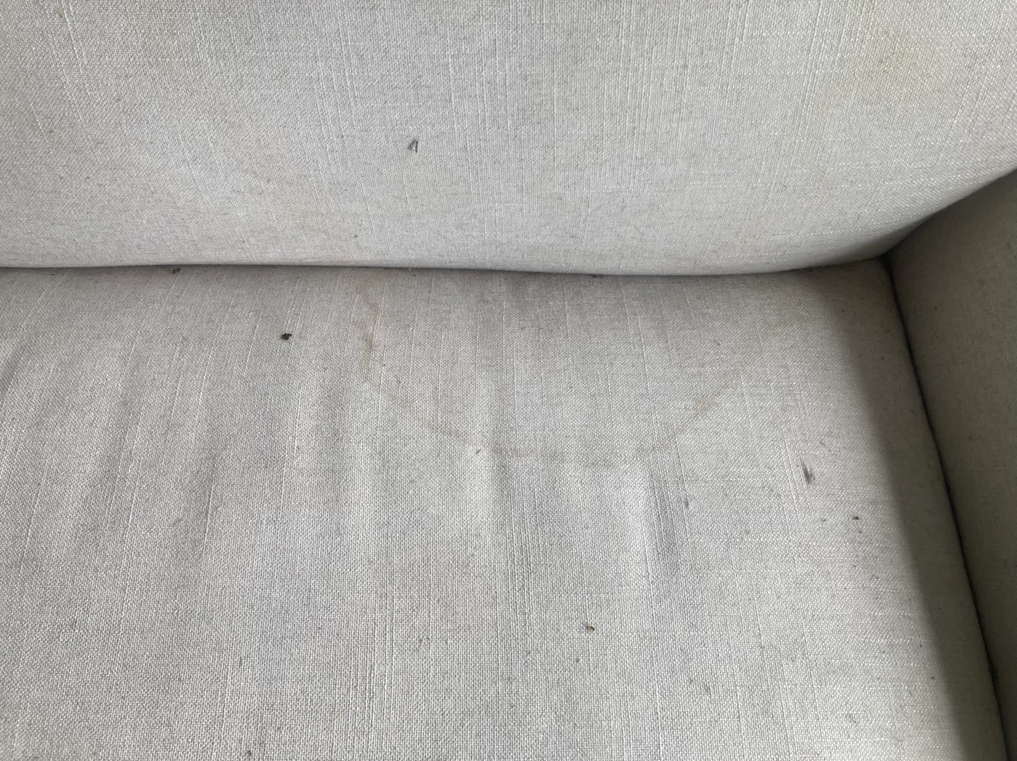 Cream Linen Sofa - Modern Tufted Design - photo 3