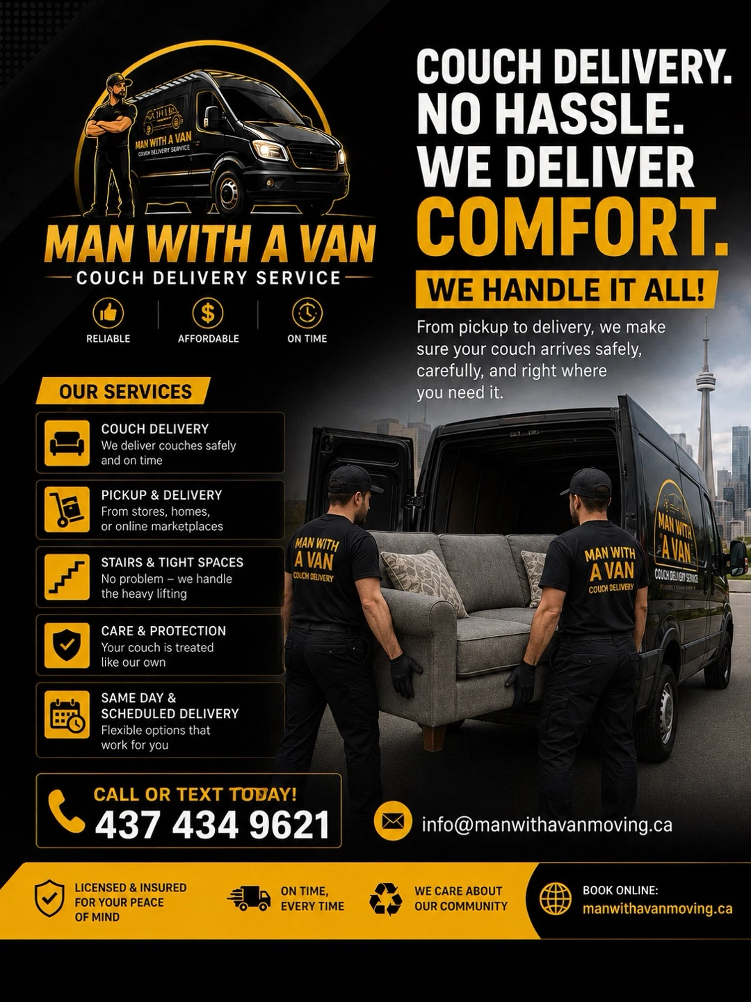 Man With A Van Couch Delivery Service