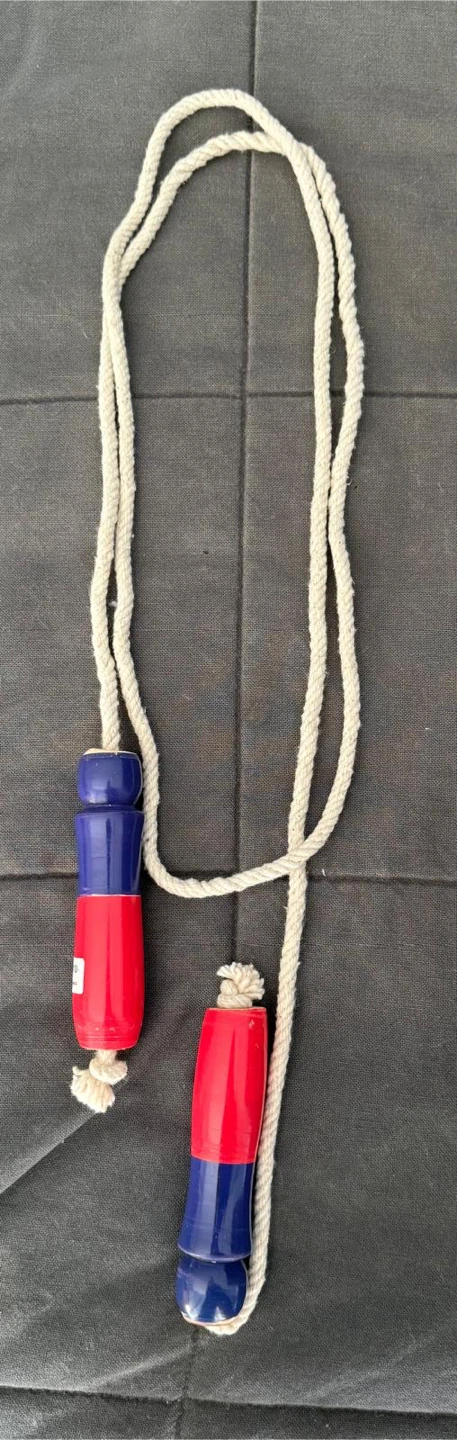 Jump Rope with Red and Blue Handles