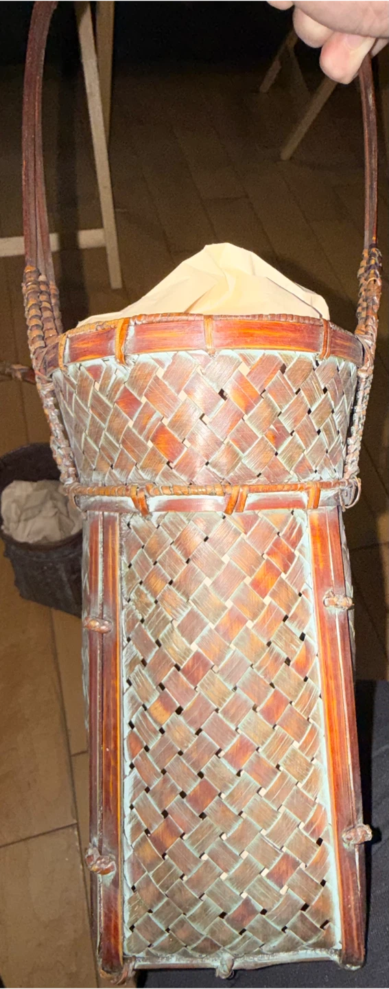 Set of 3 Woven Bamboo Baskets - photo 2