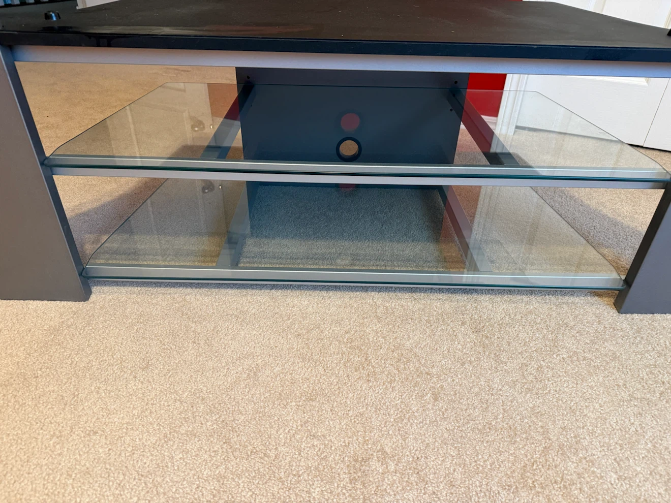 TV Stand with Glass Shelves - photo 2