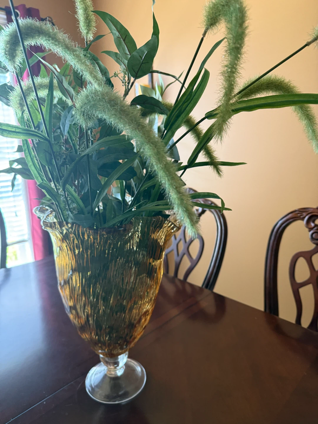 Amber Glass Vase