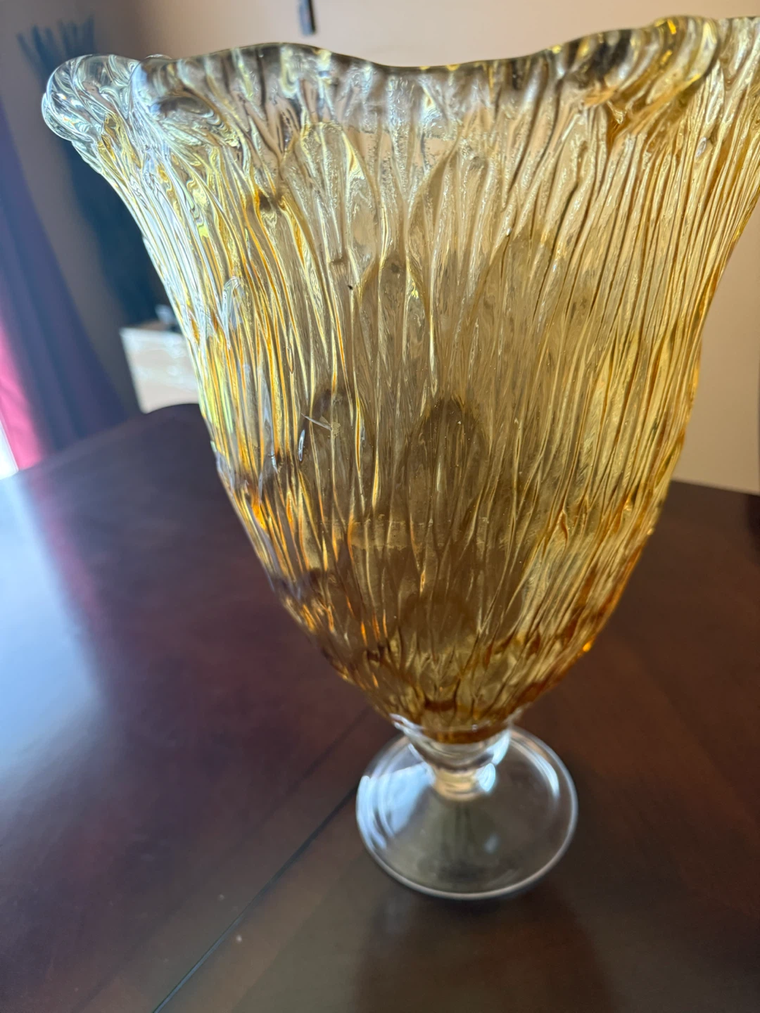 Amber Glass Vase - photo 3