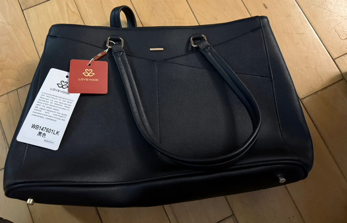 LOVEVOOK Black Tote Bag