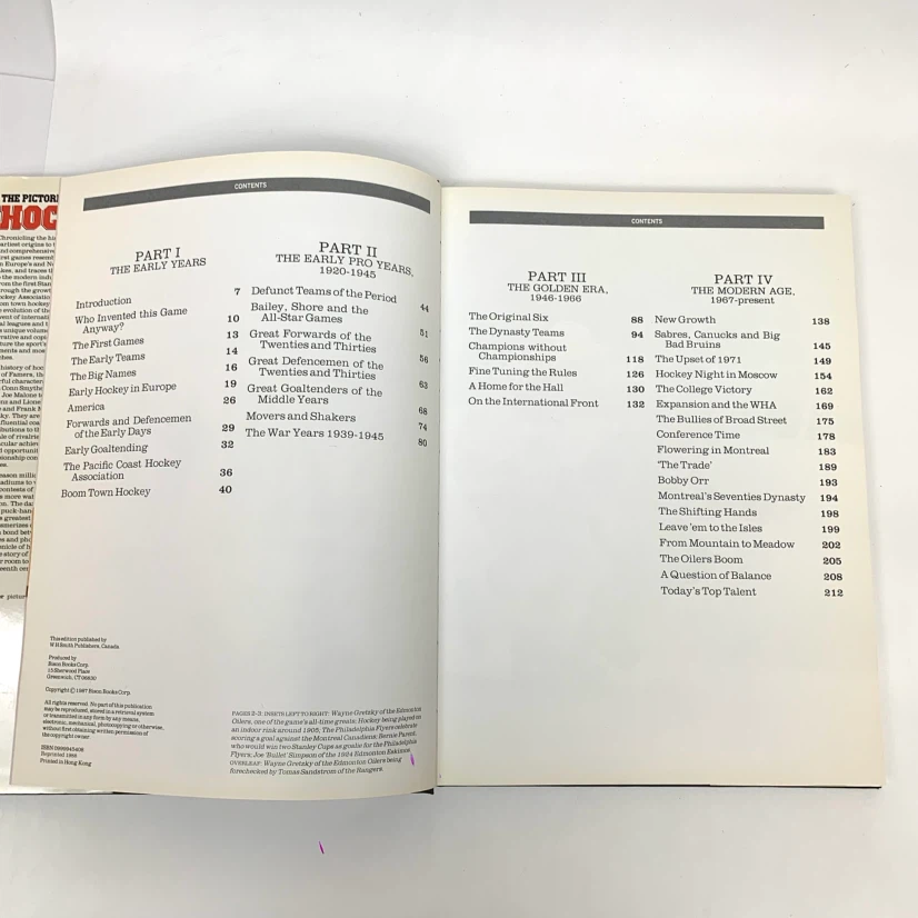 Hockey History Book NHL Pictorial Illustrated Sports Book - photo 3