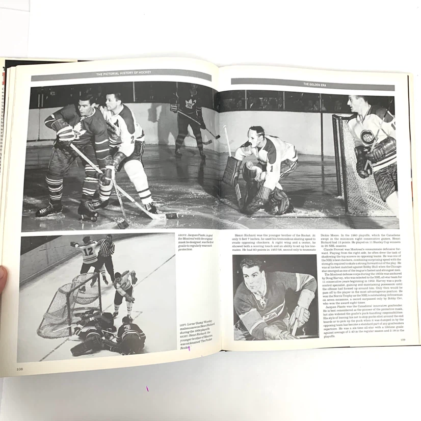 Hockey History Book NHL Pictorial Illustrated Sports Book - photo 4
