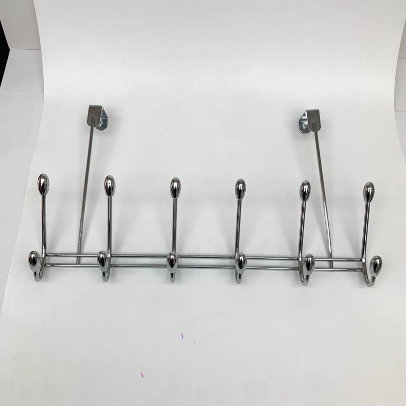 Chrome Over-the-Door 10 Hook Rack - photo 2