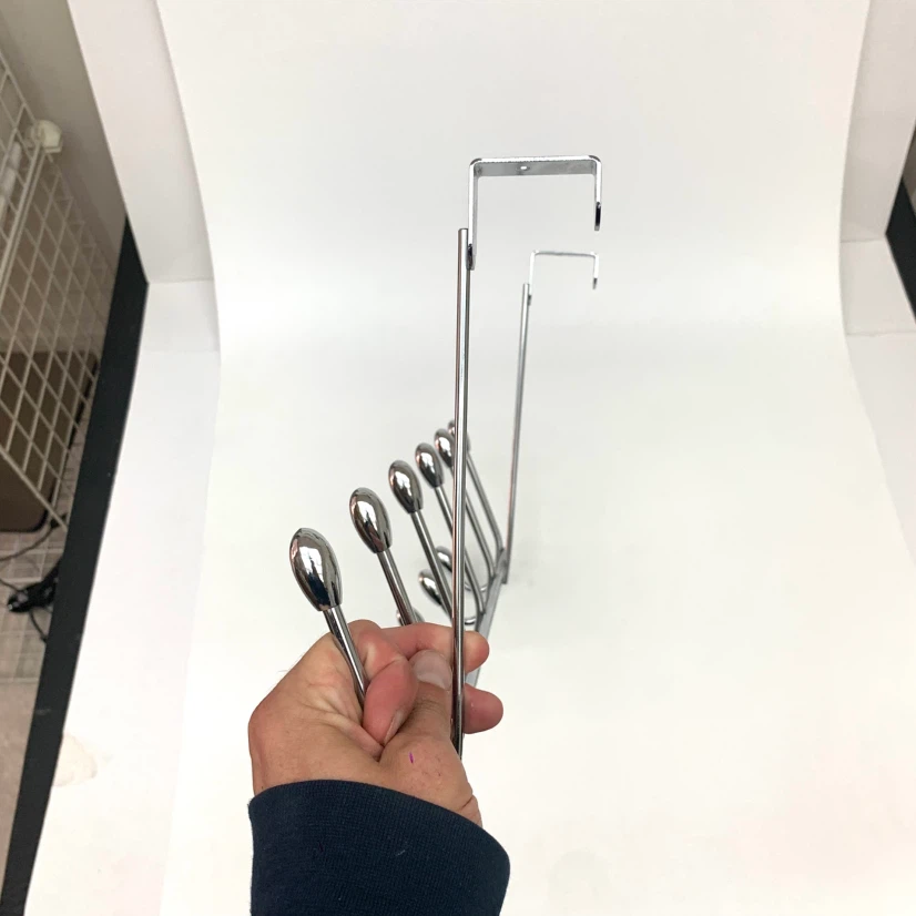 Chrome Over-the-Door 10 Hook Rack - photo 3
