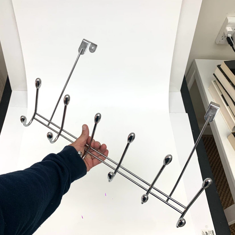 Chrome Over-the-Door 10 Hook Rack - photo 4