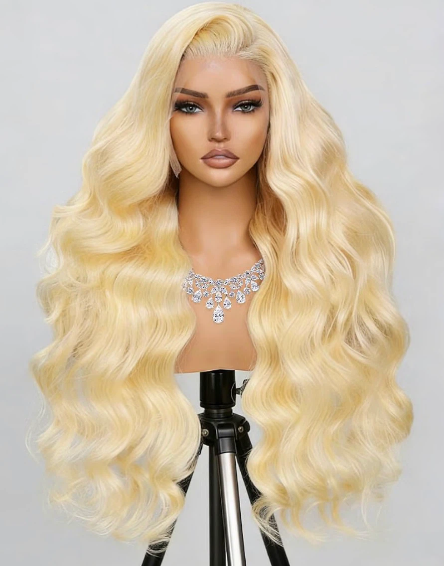 Blonde Body Wave Lace Front human hair Wig