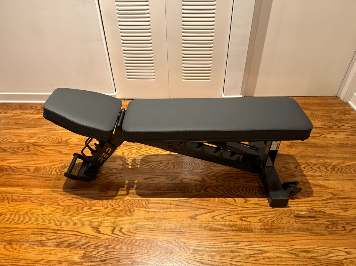 Adjustable workout bench from REP
