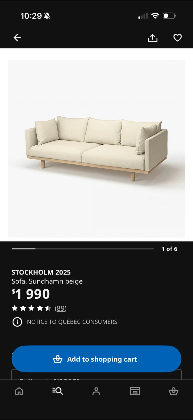 IKEA STOCKHOLM 2025 Sofa - Beige