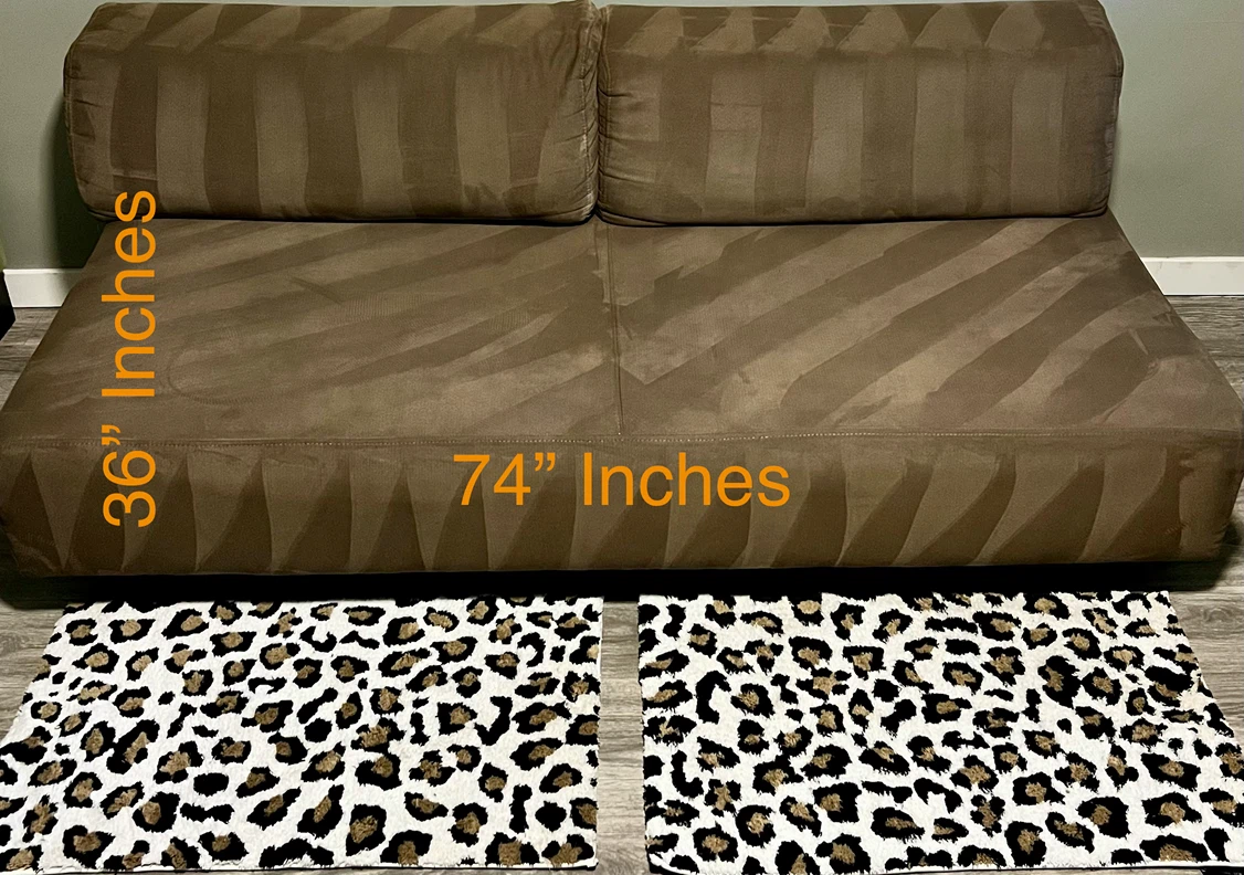 Armless Sofa Bench — 74in Wide