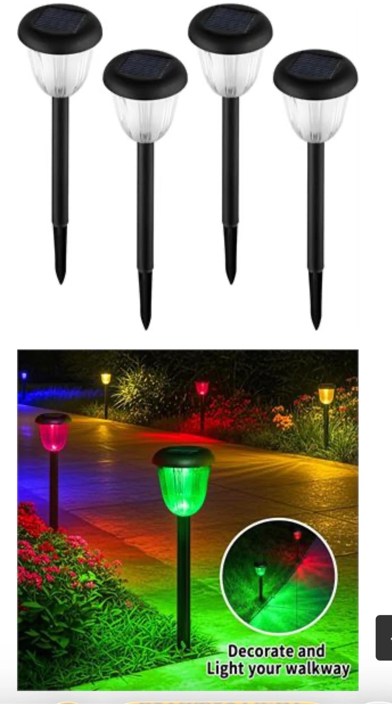 Solar Pathway Lights - Pack of 4
