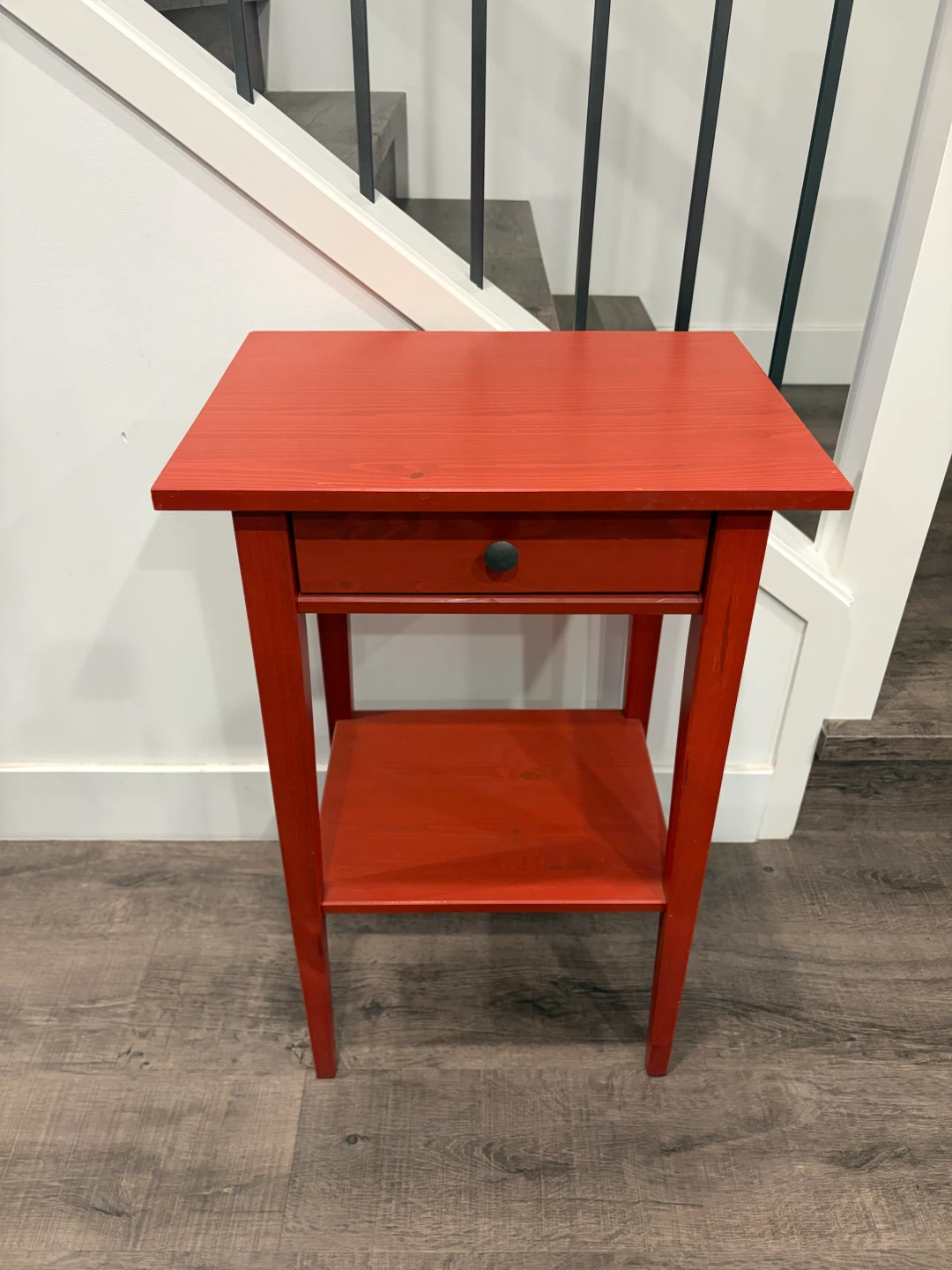 IKEA HEMNES Nightstand in red