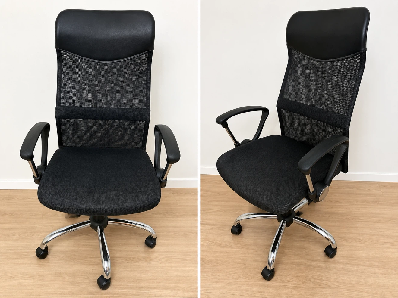 High-Back Mesh Office Chair – $38