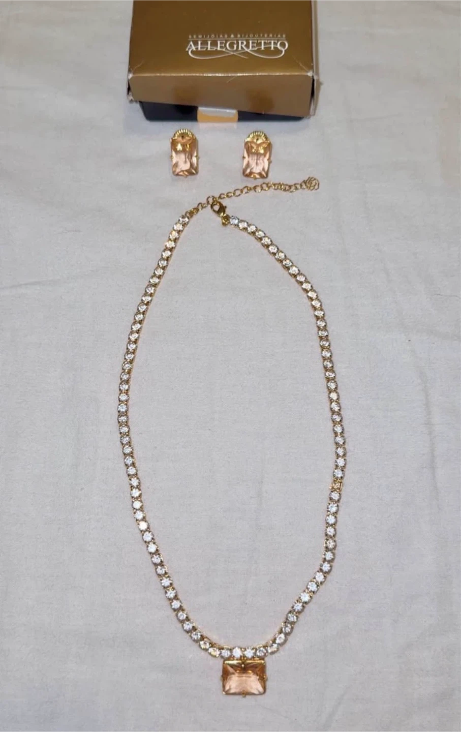 Brazilian necklace and earrings set