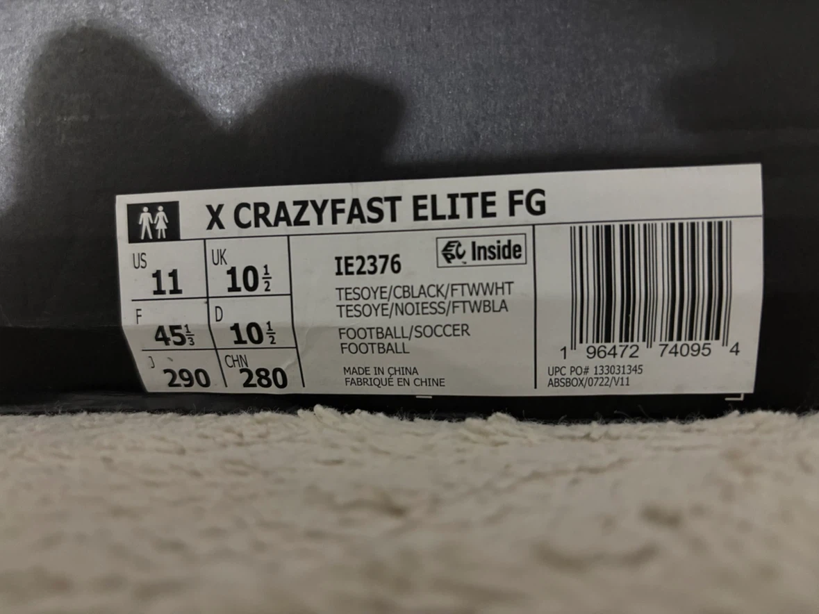 Adidas X Crazyfast Elite size m11 - photo 3