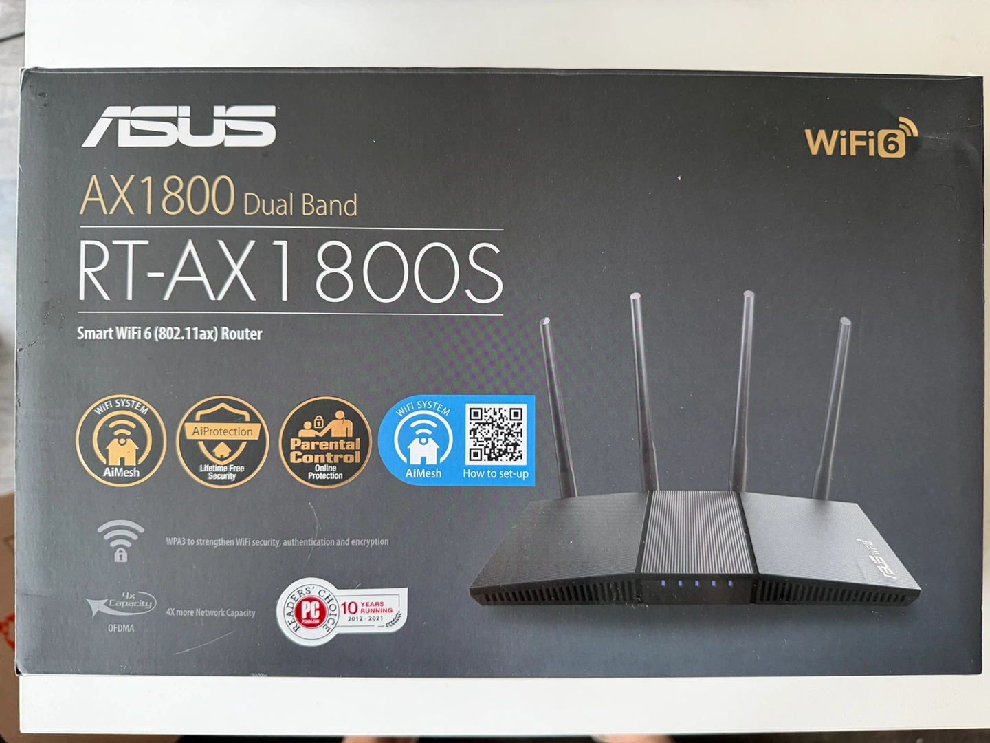 ASUS RT-AX1800S AX1800 Dual Band WiFi 6 Router